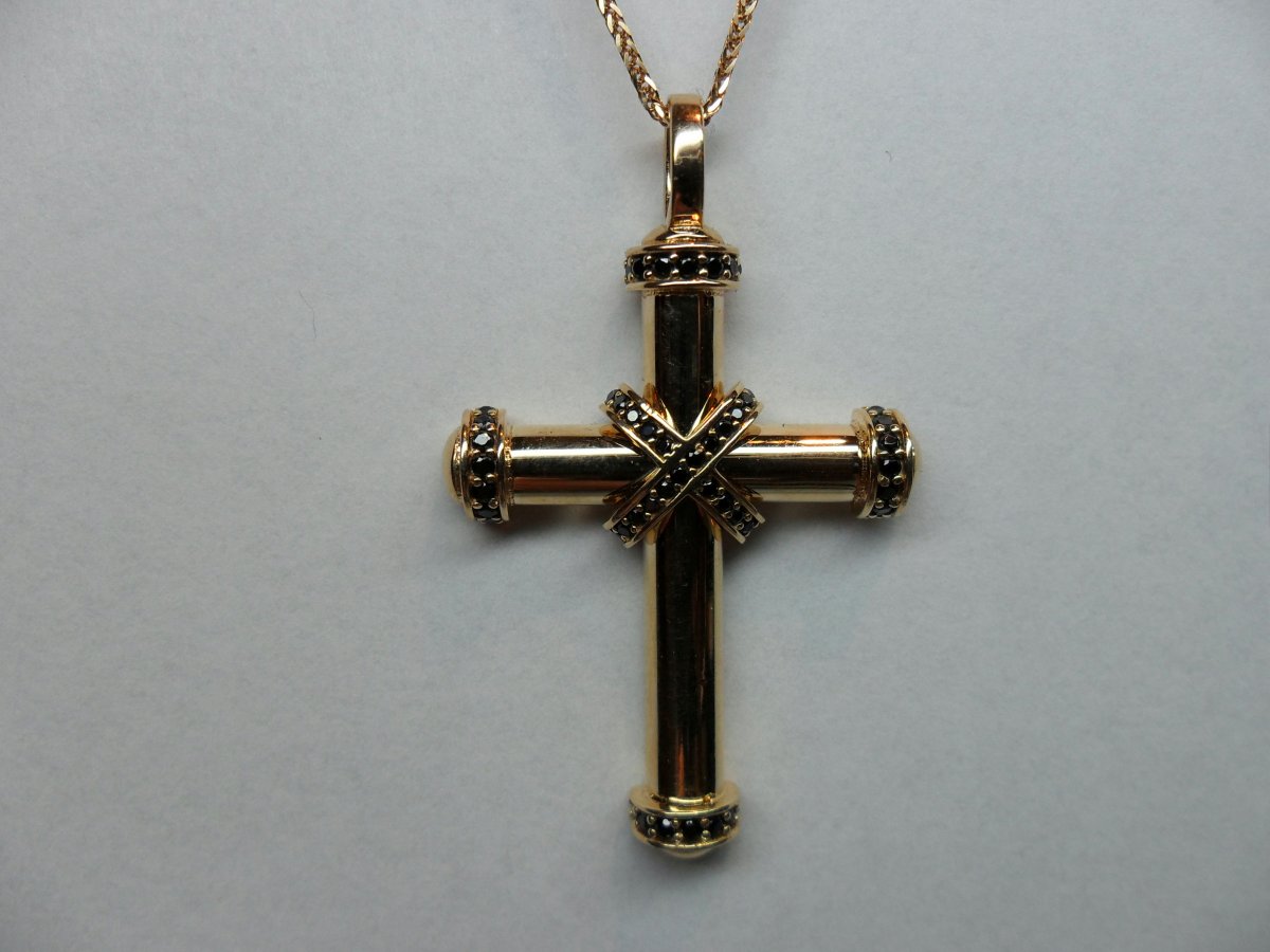 Kruis Hanger Rose Goud